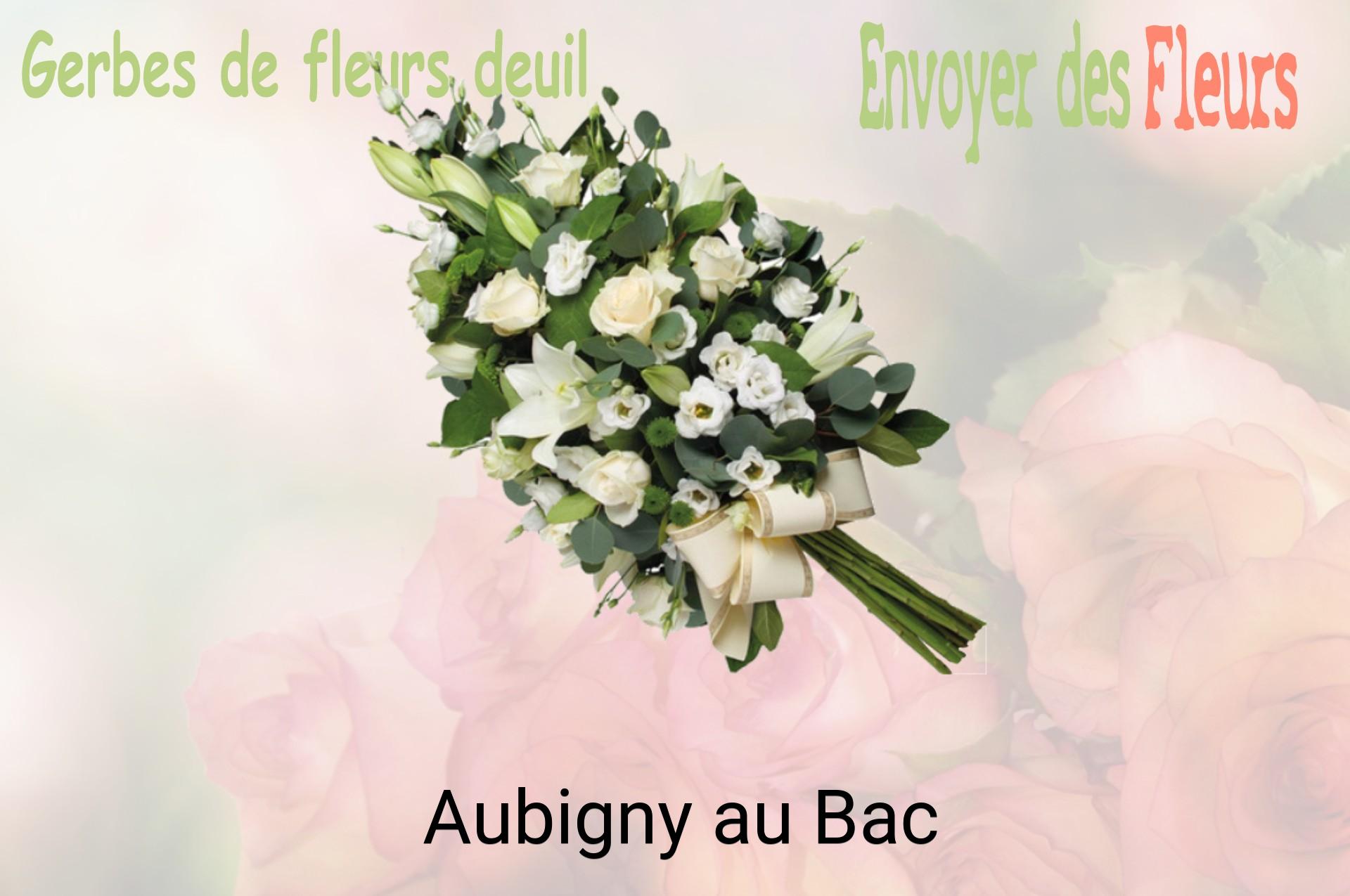 Gerbe de fleurs de deuil livrée à Aubigny-au-Bac